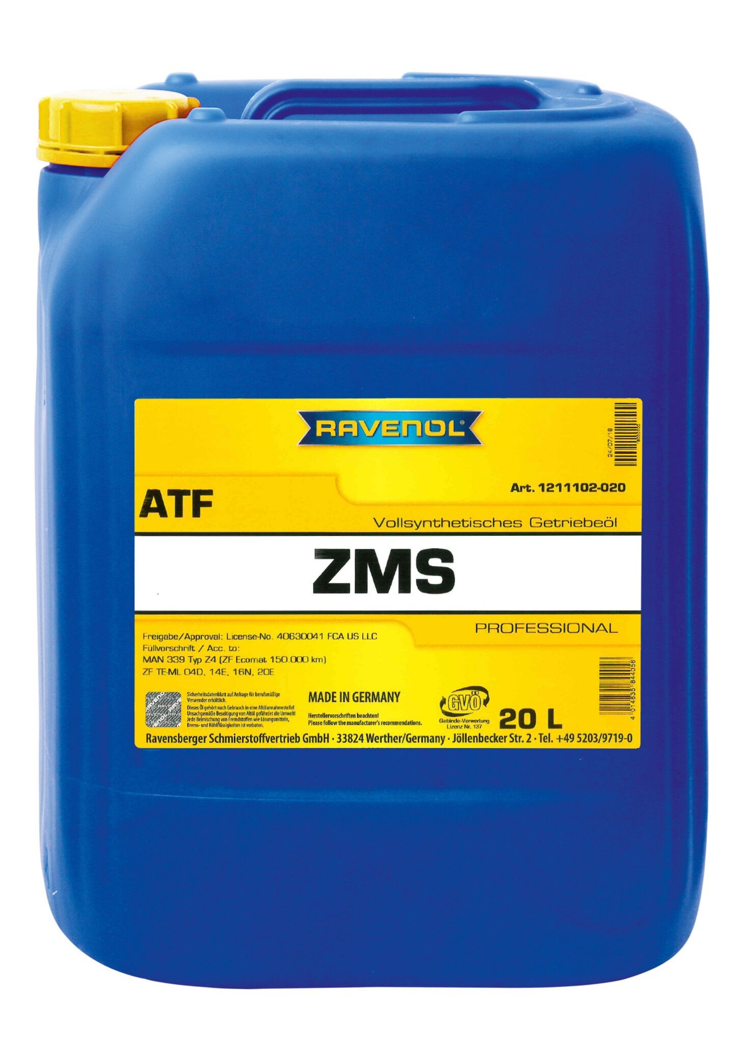 Ravenol ATF ZMS Ravenol ATF ZMS